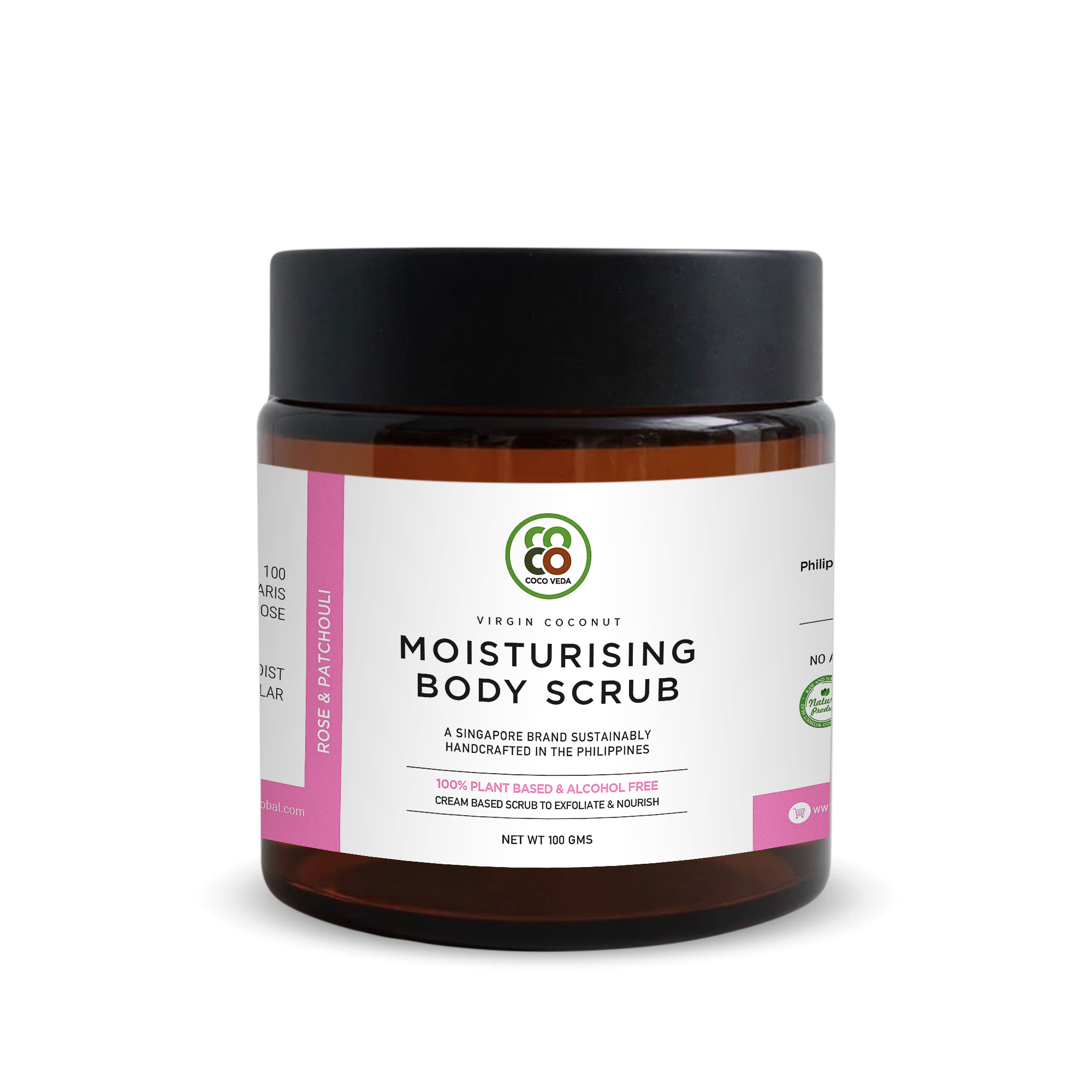 Coco Veda Moisturising Body Scrub - Rose & Patchouli
